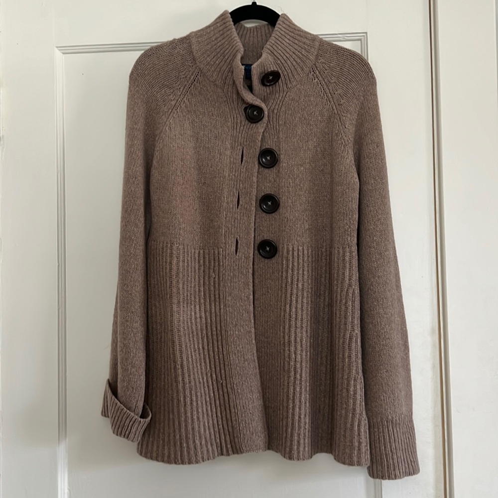 Boden all wool cardigan. Beige / biscuit colour.